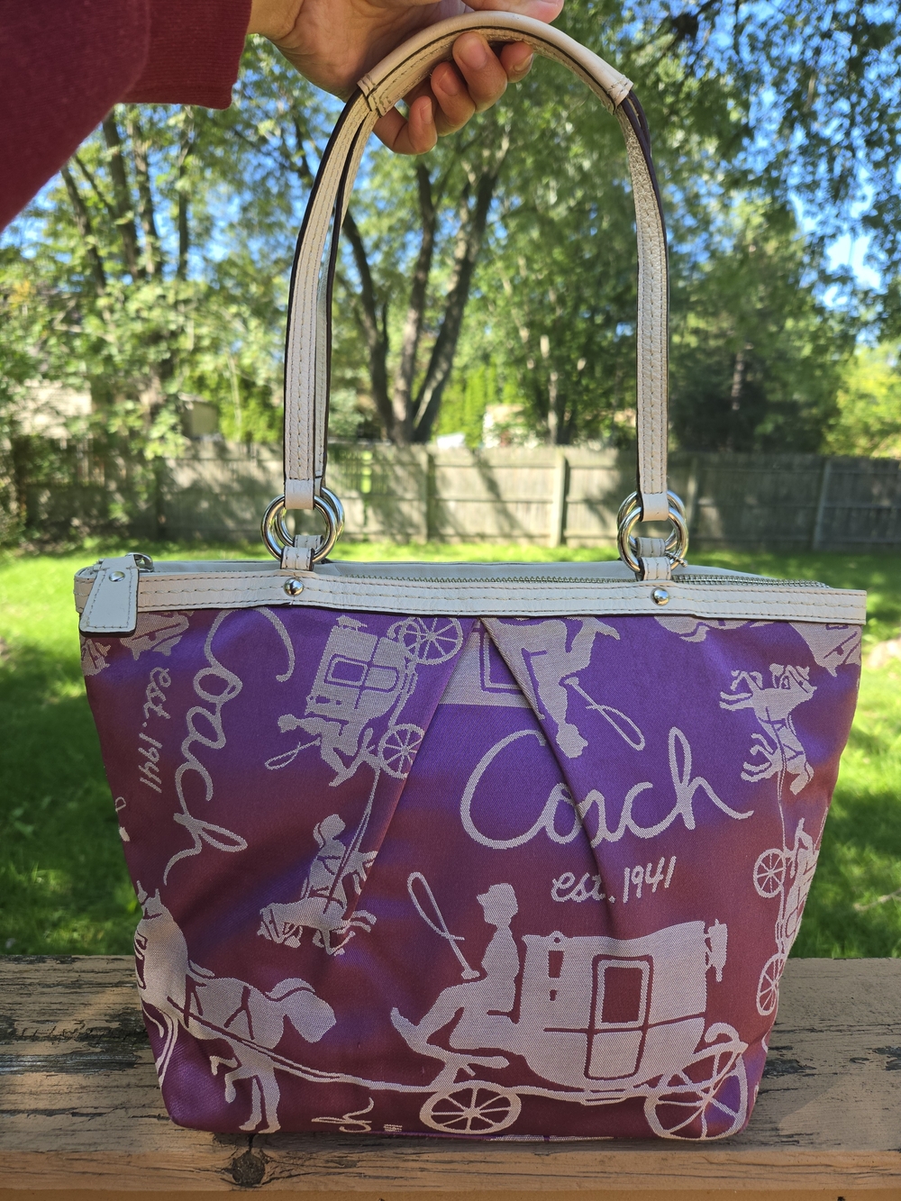 Coach Y2K Purple Horse & Carriage #F14482